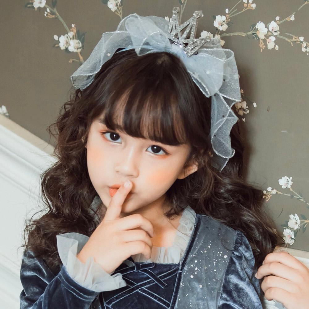 Băng Đô Vải Lưới Thắt Nơ Xinh Xắn Cho Bé Gái