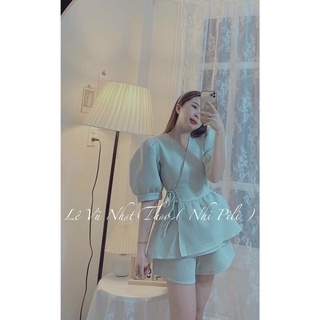 Set áo chéo quần short lưng thun