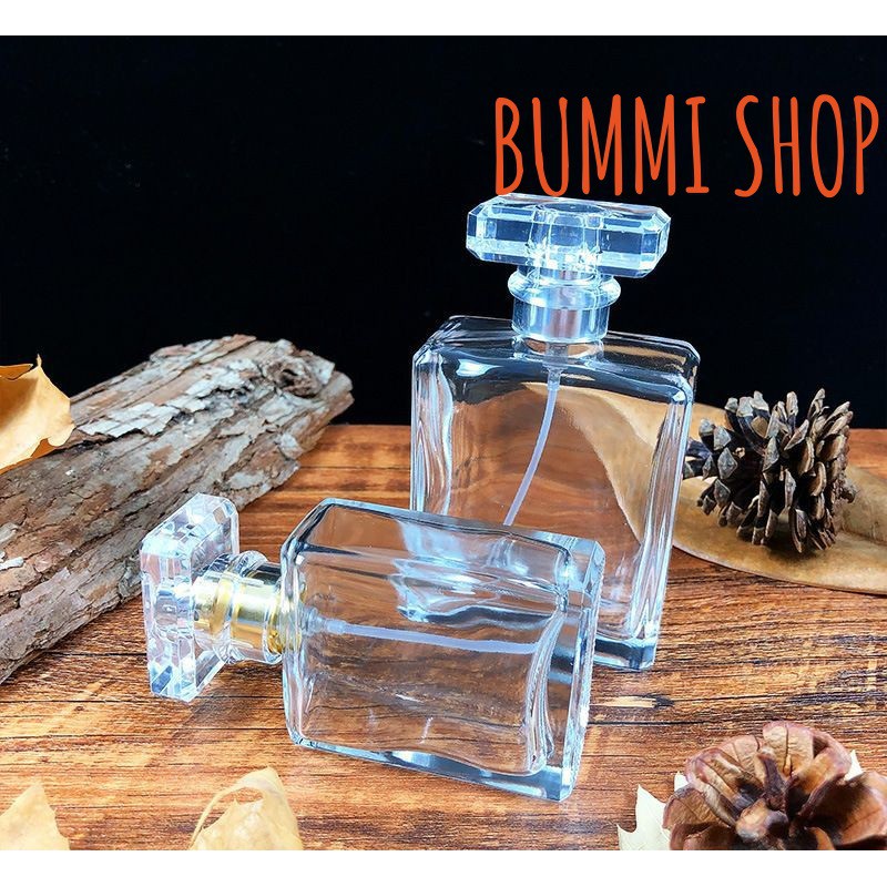 Lọ chiết nước hoa 30ml hình chữ nhật / chai lọ chiết mỹ phẩm giá sĩ tận nơi