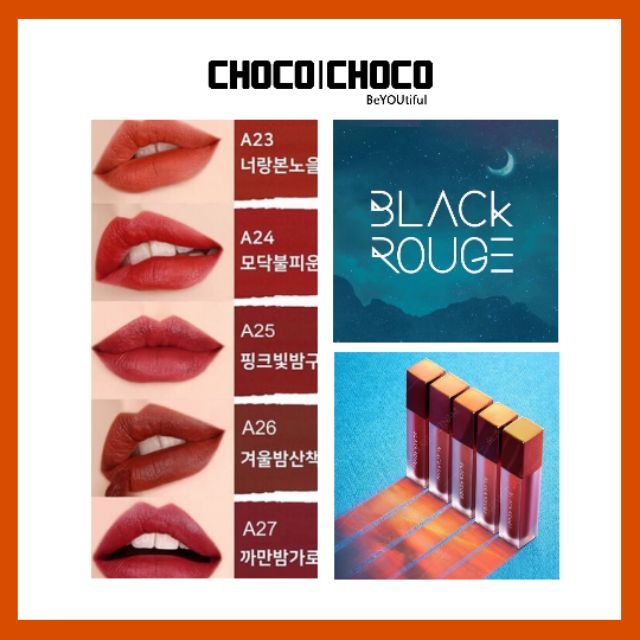 [XẢ HẾT NGHỈ TẾT- VER 6+5] Son Kem Lì Black Rouge Airfit Velvet Tint Version 6 Blueming Garden | Thế Giới Skin Care