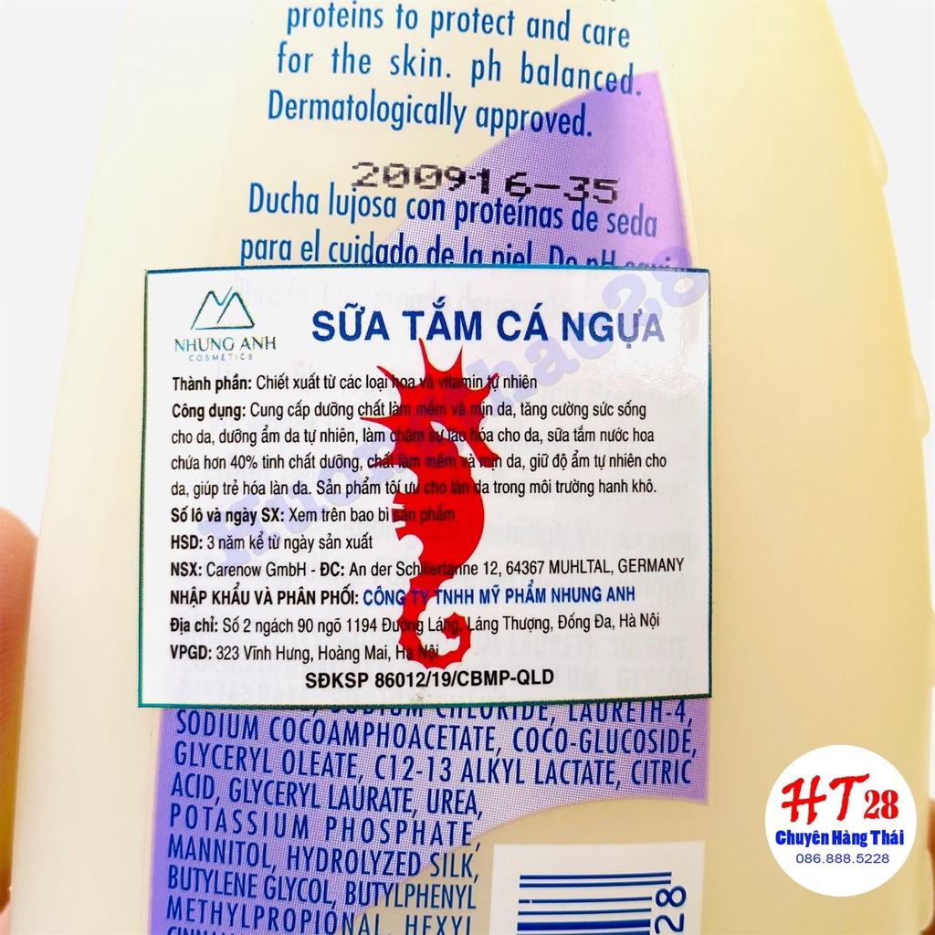 Sữa Tắm Cá Ngựa Đức Algemarim , Mùi Thơm Cực Lâu