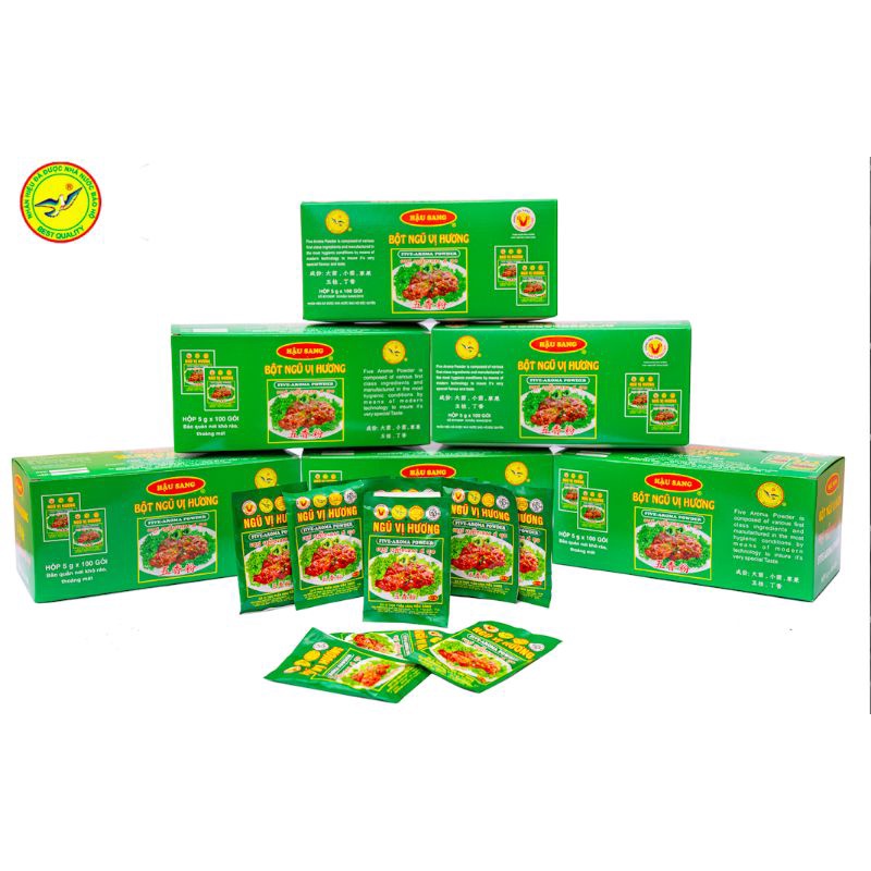 10 gói bột ngũ vị hương Hậu Sang gói 5gr