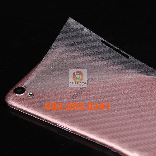 Miếng dán mặt lưng skin carbon Oppo R7/ R7 Lite/ R7s/ R7 Plus/ R17 Pro
