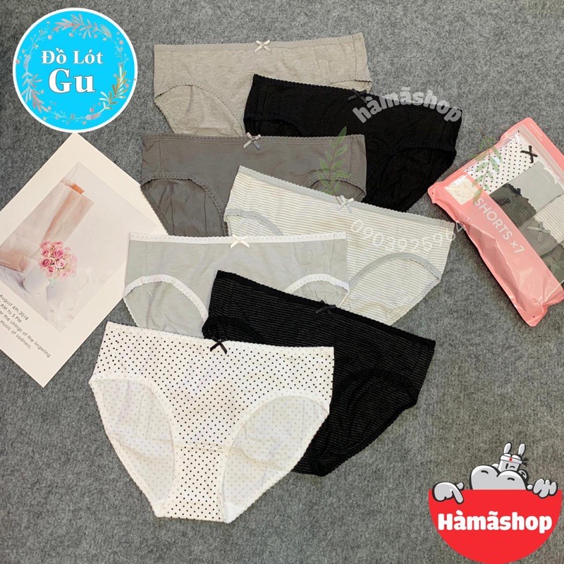 [ HÀNG SẴN - CHÍNH HÃNG GU ] Quần lót GU ( set 7 quần ) Đủ mẫu - đủ size | BigBuy360 - bigbuy360.vn