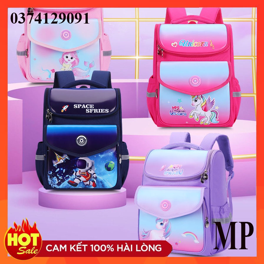 [ Hàng dày đẹp] Balo chống gù cho bé cặp sách dành cho học sinh tiểu học, Cặp sách chống gù cho bé trai và bé gái cấp 1