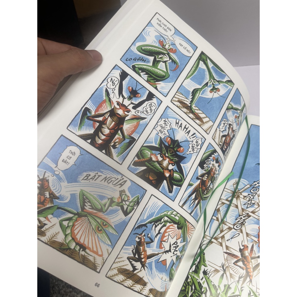 Sách NXB Kim Đồng - [bản comic của Tạ Huy Long] DẾ MÈN PHIÊU LƯU KÝ – Tô Hoài -  bìa cứng in màu