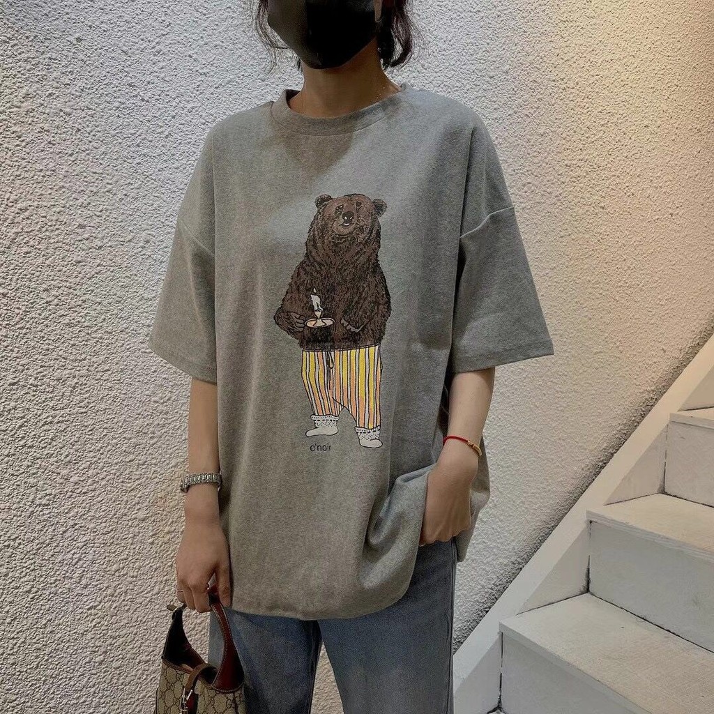 Áo thun nữ form rộng in hình chất cotton thoáng mát Xonxen Shop free size mã A038