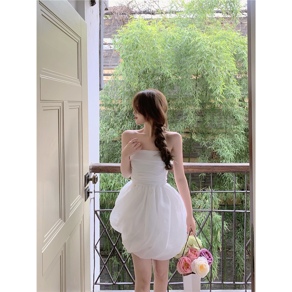 Đầm ngắn dáng phồng thiết kế thời trang xinh xắn dành cho nữ