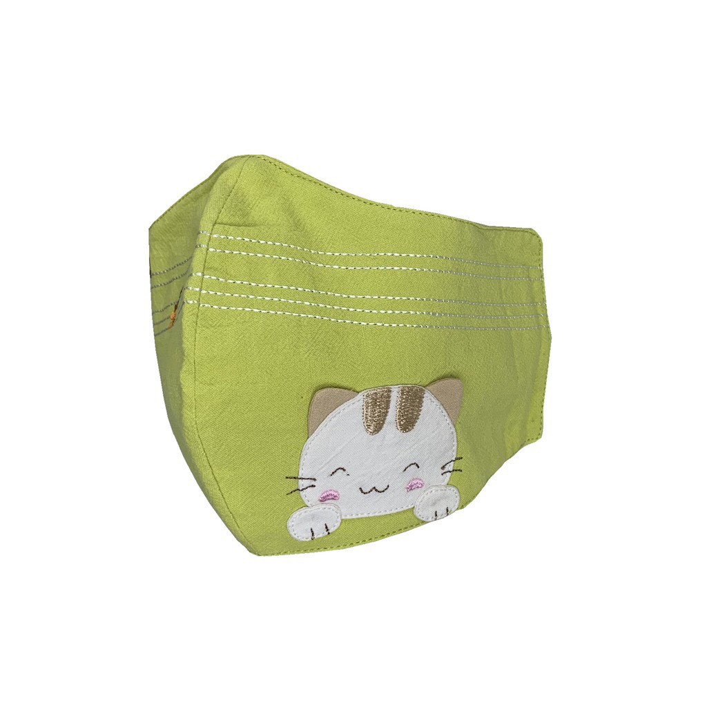 Khẩu trang vải người lớn sợi tre kháng khuẩn 100% cotton cỡ lớn Petshop - LZ-221L