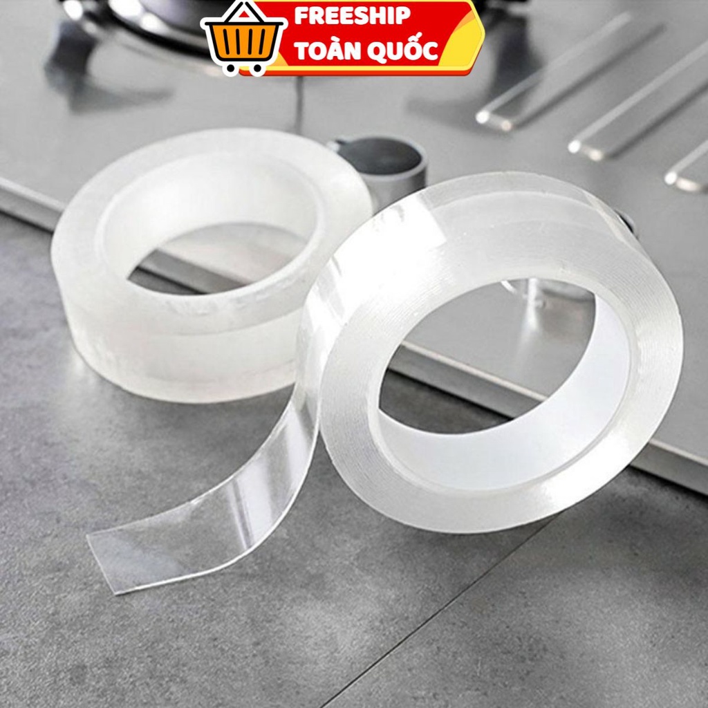 PVN24677 Băng dính 2 mặt trong suốt đa năng dài 3m T2 .