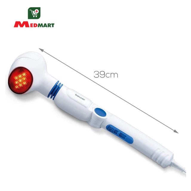 Máy Massage Cầm Tay Đèn Hồng Ngoại Beurer MG40, Dễ Tháo Rời, Thư Giãn Thúc Đẩy Tuần Hoàn Máu - Medmart