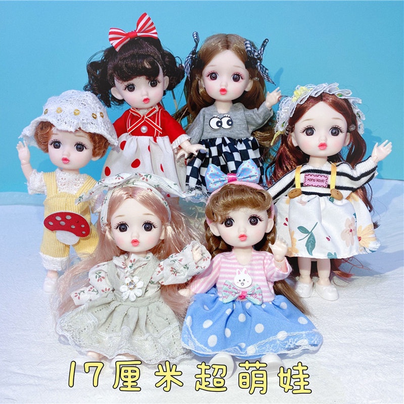1/8 16cm búp bê 13 khớp có thể di chuyển được 3 nút có thể di chuyển được