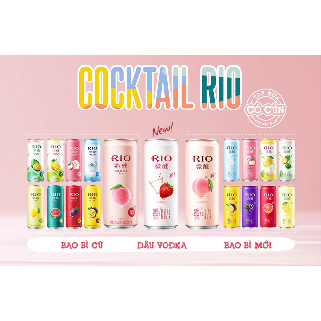 [COMBO] Nước hoa quả lên men RIO được chọn vị