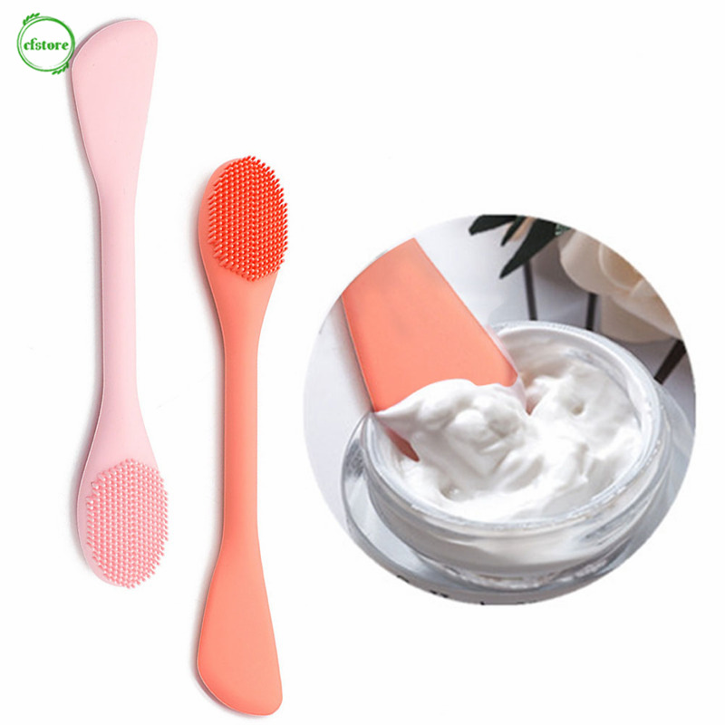 [Hàng mới về] Cọ bằng silicon thiết kế hai mặt hỗ trợ mát xa làm sạch lỗ chân lông đa năng