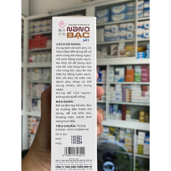 Dung dịch vệ sinh phụ nữ Nano Bạc