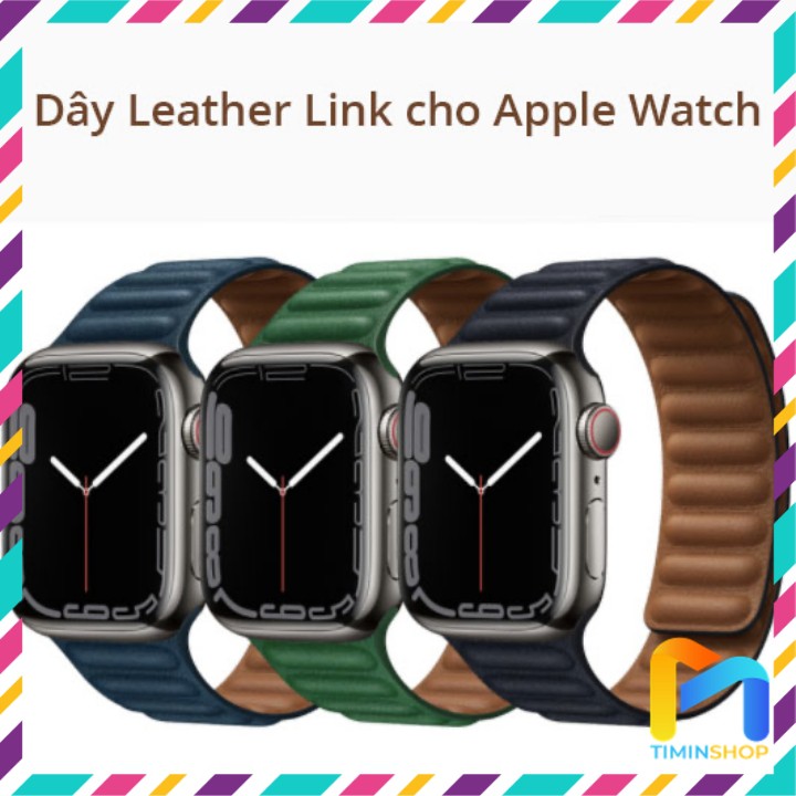 Dây Apple Watch Leather Link Da