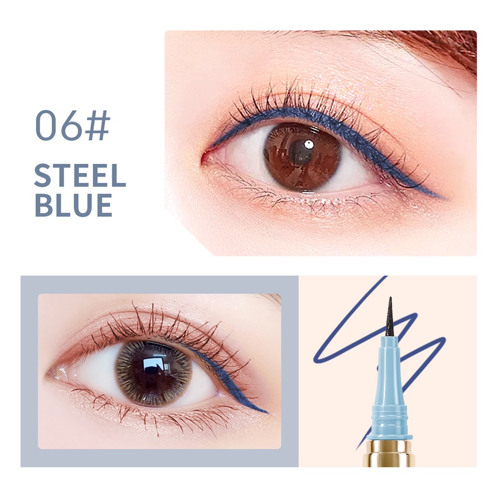 Bút kẻ mắt nước 6 màu tùy chọn chống thấm nước lâu trôi