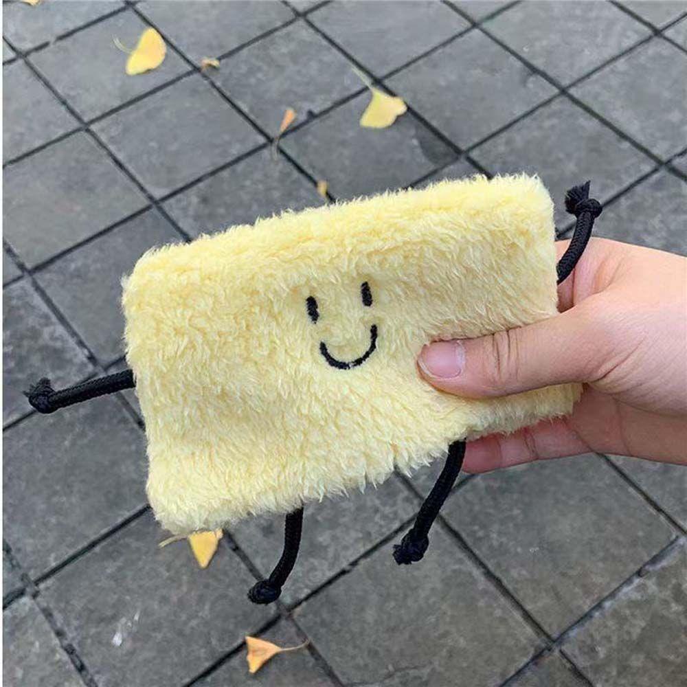 Túi Đựng Son Môi / Mỹ Phẩm Phủ Lông Xù Phong Cách Hàn Quốc Xinh Xắn