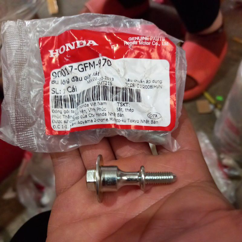 Bulong bắt nắp đầu bò , Wave s110 , Wave A110 , lead ,airblade, vision chính hãng honda