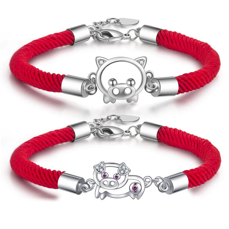 VÒNG TAY MAY MẮN HEO HOÀNG ĐẠO P1054