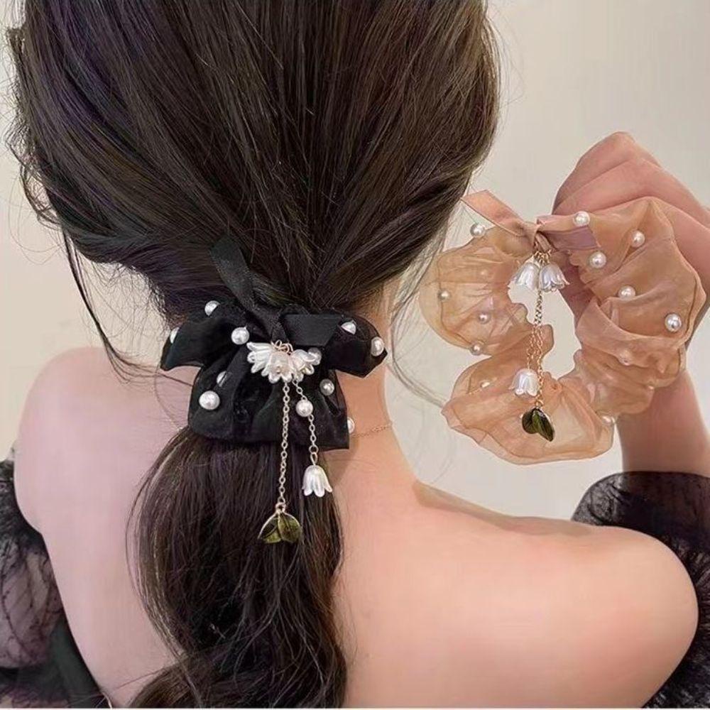 Dây Buộc Tóc Đuôi Ngựa 15H Cỡ Lớn Phong Cách Cổ Điển Xinh Xắn Cho Nữ