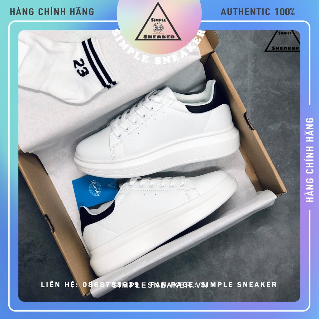 Giày Domba High Point BlackFREESHIPDomba Gót Đen Chính Hãng - Giày Domba Hàn Quốc Chuẩn Auth - Simple Sneaker