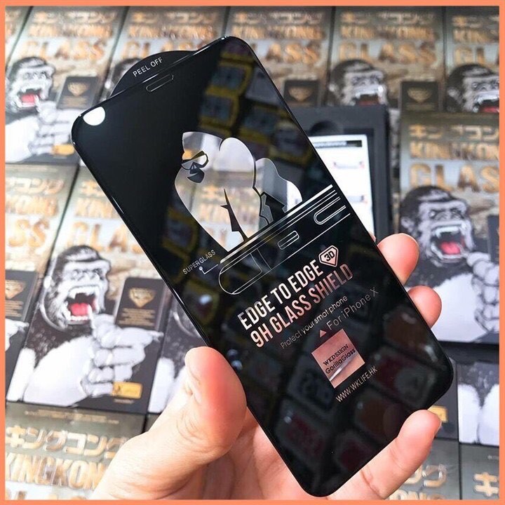 🌈🌈Kính cường lực iphone KingKong 7/7plus/8/8plus/plus/x/xr/xs/11/12/pro/max