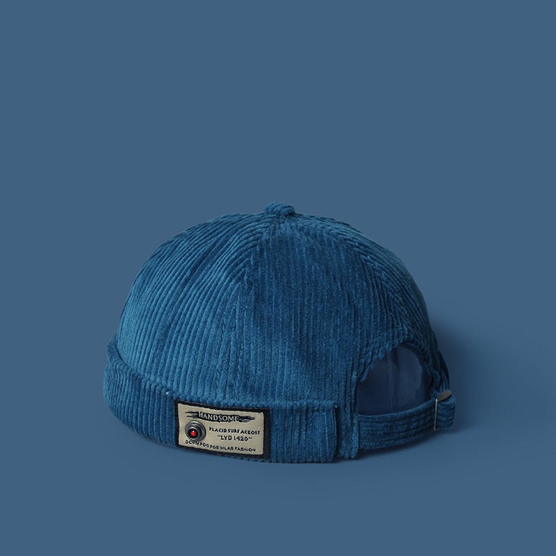 Mũ Beanie Vải Nhung Thêu Chữ Phong Cách Hip Hop Thời Trang Cá Tính