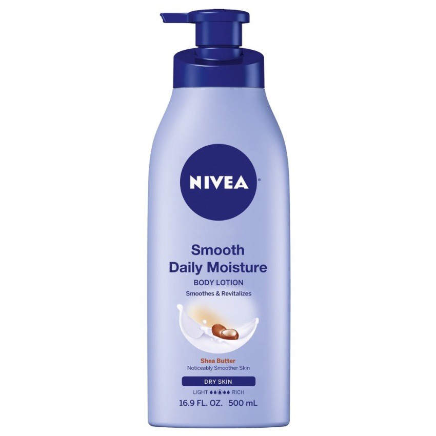 Lotion dưỡng ẩm và mịn da NIVEA Smooth Daily Moisture Body Lotion 500ml (Mỹ)