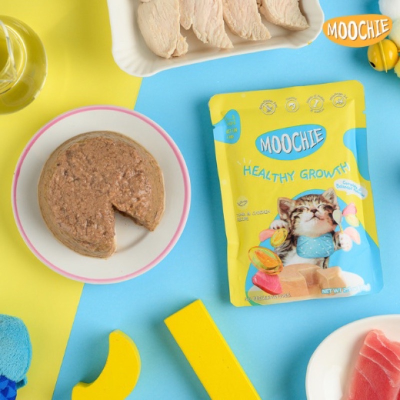 Pate Moochie hỗ trợ chức năng cho mèo 🐈
