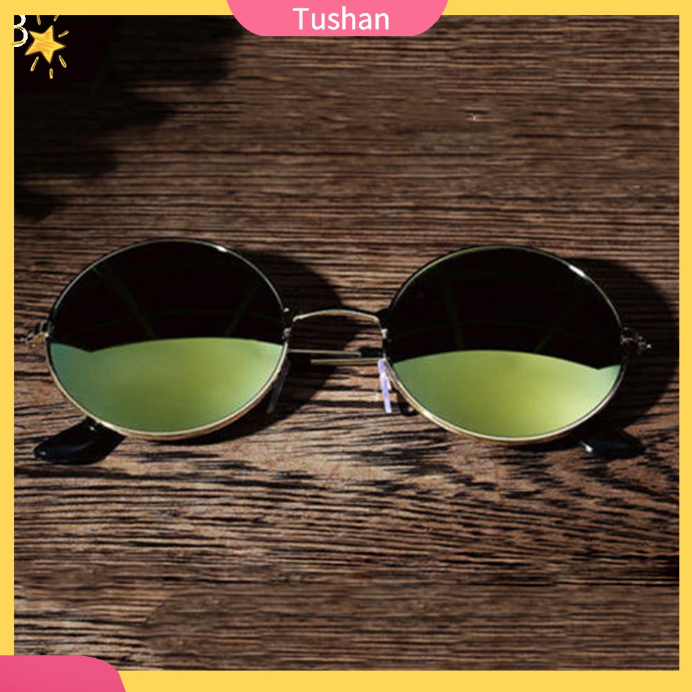 Kính Mát Gọng Tròn Chống Tia Uv Thời Trang Cho Nam Nữ