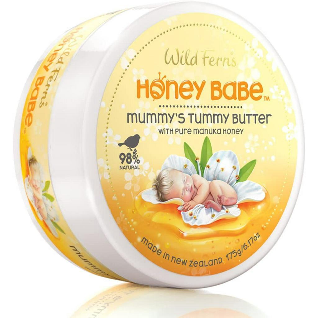 KEM CHỐNG RẠN DA CHO MẸ BẦU Wild Ferns Honey Babe Mummy's Tummy Butter, MẬT ONG PURE MANUKA HONEY 80