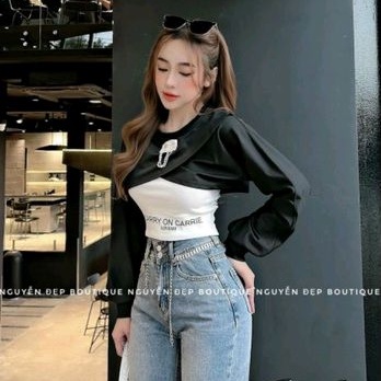 Sét áo cặp phối xích in chữ cực xinh❣️