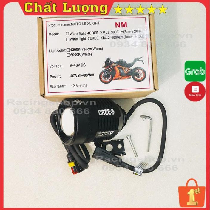 ĐÈN TRỢ SÁNG NV50 CHIP CREE  sáng sơn L4X &amp; L6X  CHÍNH HÃNG NPP ĐÈN LED mẫu 2021