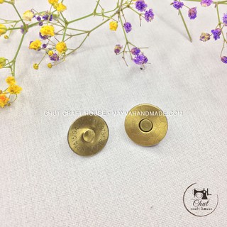 Cúc nam châm đồng loại đẹp | Nút túi ví - sổ da