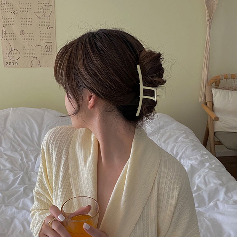 Kẹp Tóc Kim Loại Nhiều Màu Sắc Kiểu Dáng Hình Học Phong Cách Hàn Quốc Thời Trang