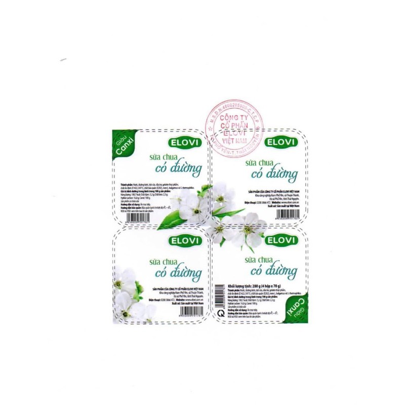 [Giao hàng 24/7]Sữa chua elovi, sữa chua học đường siêu ngon 70gr