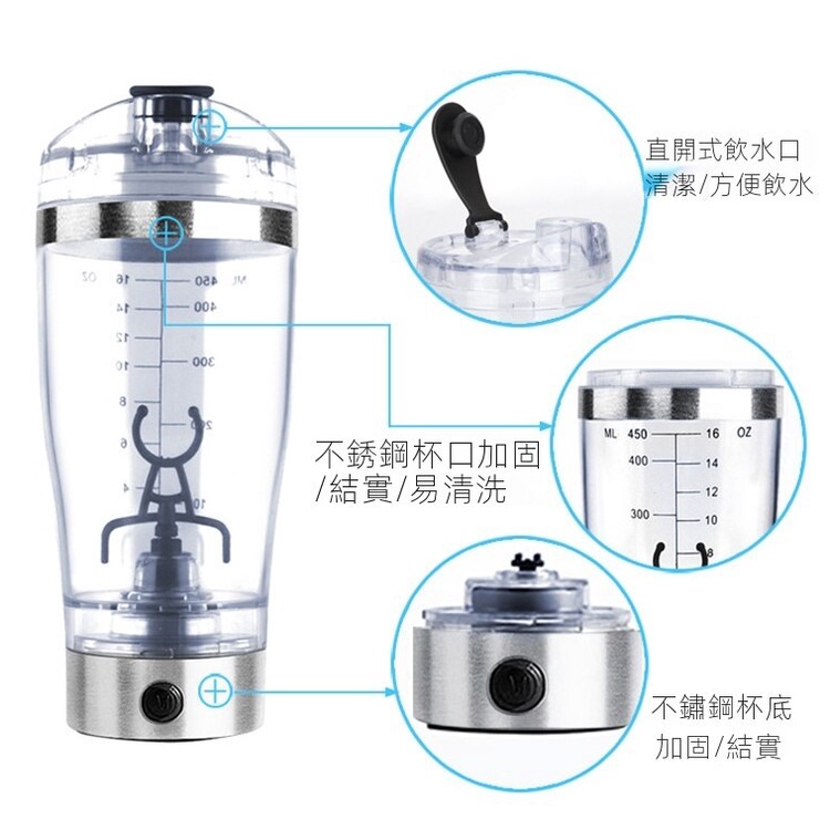 Cốc Lắc Pha Cà Phê Sữa Dung Tích 600Ml Sạc Usb Tiện Dụng