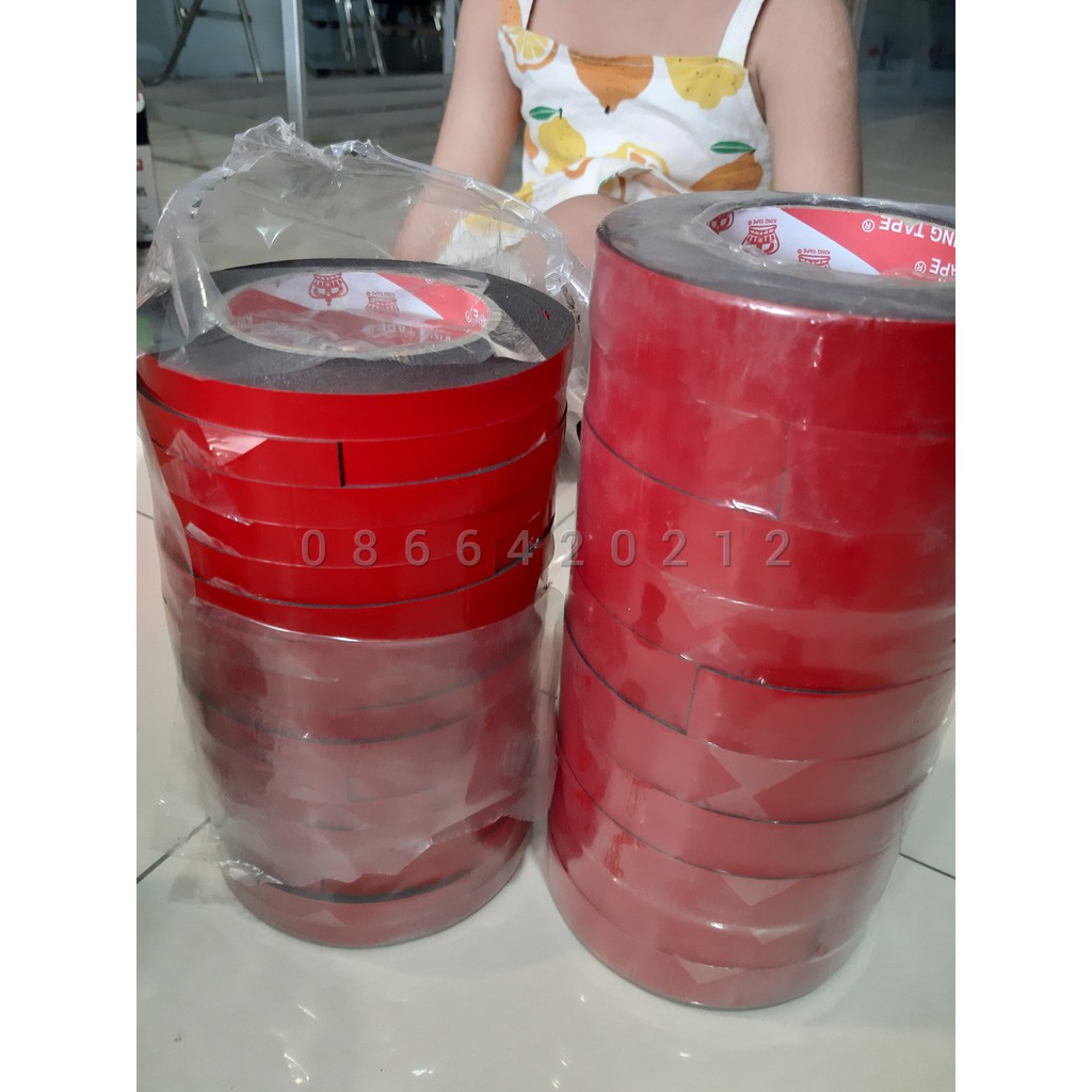Băng keo xốp đen siêu dính 1F2 - 2F