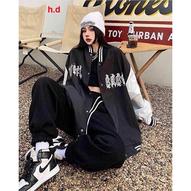 Áo khoác bomber Jacket nam nữ BaBy Hàng loại 1 cá tính Trend 2022 phong cách Hàn QuốcChất nỉ vs gió chống nắng