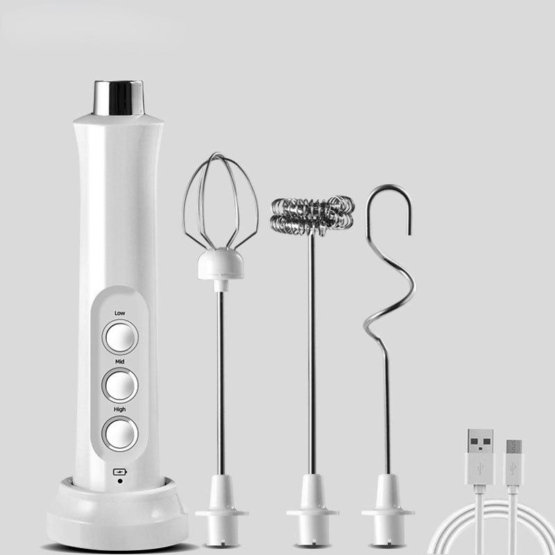 Máy Đánh Bọt Sữa Cầm Tay 3 Trong 1 Tốc Độ Cao Tiện Dụng