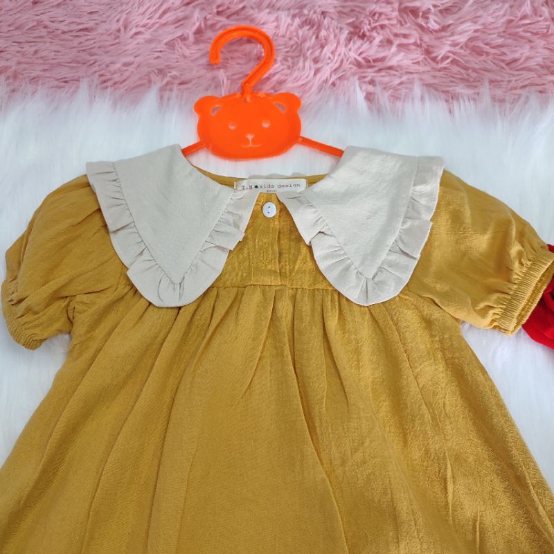Váy ngắn bé gái từ 8 - 18kg, đầm ngắn dáng suông cho bé chất đủi Hàn Quốc xịn mịn