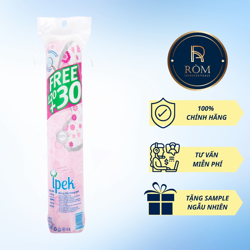 Bông Tẩy Trang IPEK Cotton Pads 150 Miếng