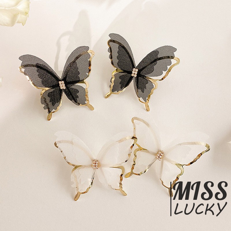 VN BUTTERFLY NEW Khuyên Tai Nữ Kiểu Dáng Thời Trang Cá Tính