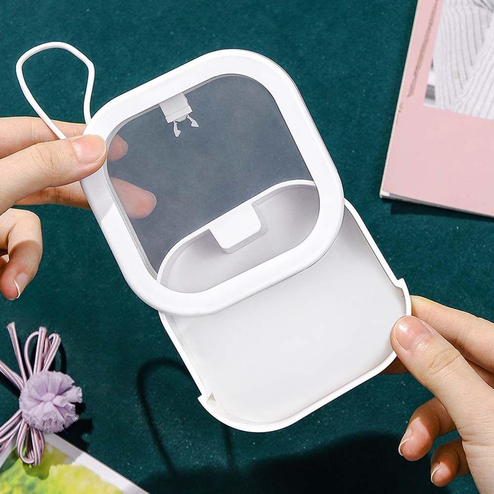 Hộp Đựng Đồ Để Bàn Màu Trơn Chống Bụi Có Nắp Đậy Tiện Dụng