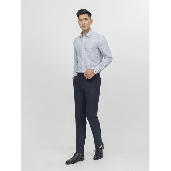 Áo sơ mi nam dài tay ARISTINO sợi tre from rộng ALS57808