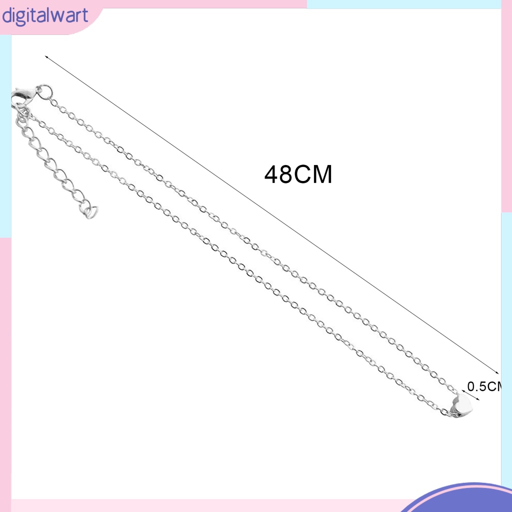 Dây Chuyền Hợp Kim Mặt Hình Trái Tim Nhỏ Xinh Xắn Dễ Thương Cho Nữ