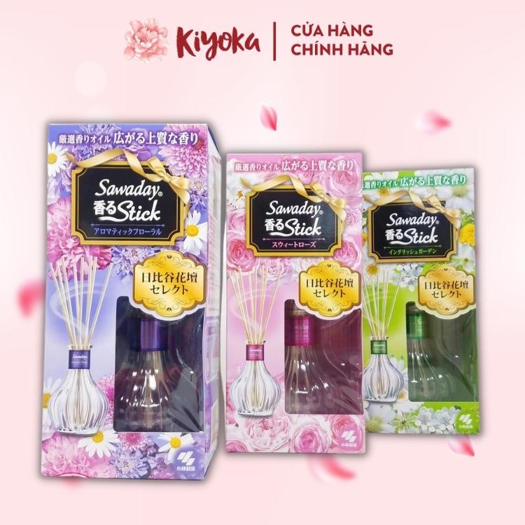 Tinh dầu cắm thơm phòng Sawaday Stick hương hoa 70ml (3 loại)