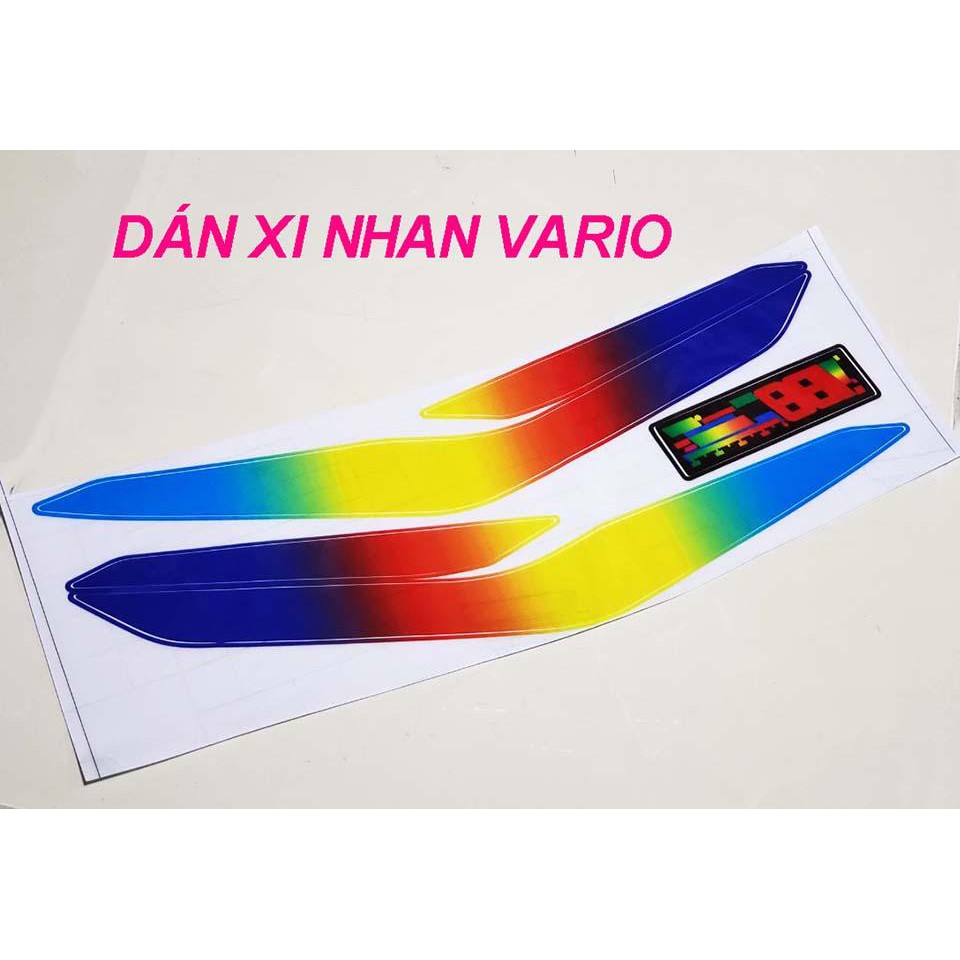 DECAL TRONG 7 MÀU DÁN XI NHAN VARIO