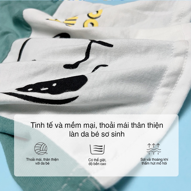 Đồ bộ bé trai thun cotton co giãn bốn chiều in hoạ tiết dễ thương , bộ quần áo trẻ em bé trai size 8-18kg